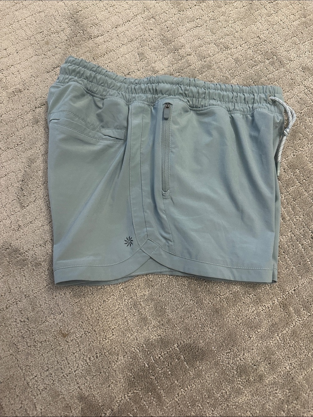 Athleta Girls Pale Blue Athletic Drawstring Shorts xxl 16